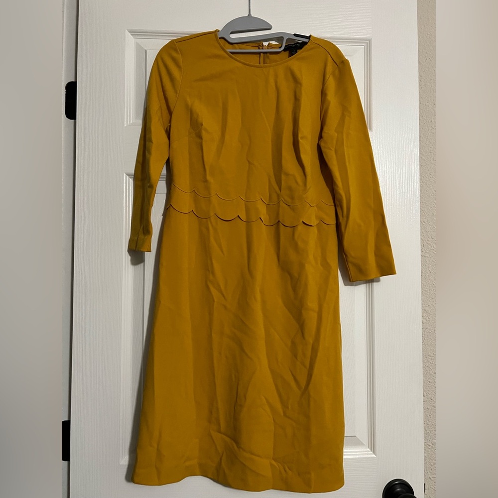 Banana Republic Mustard Long Sleeve Dress